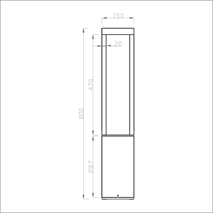 Landscape Outdoor Lawn Lamp Waterproof IP65 Driveway Yard Lighting Round Pole Street Post Top Light Led Solar Garden Light